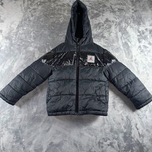 Jordan Kids Puffer Jacket - Black and Gray